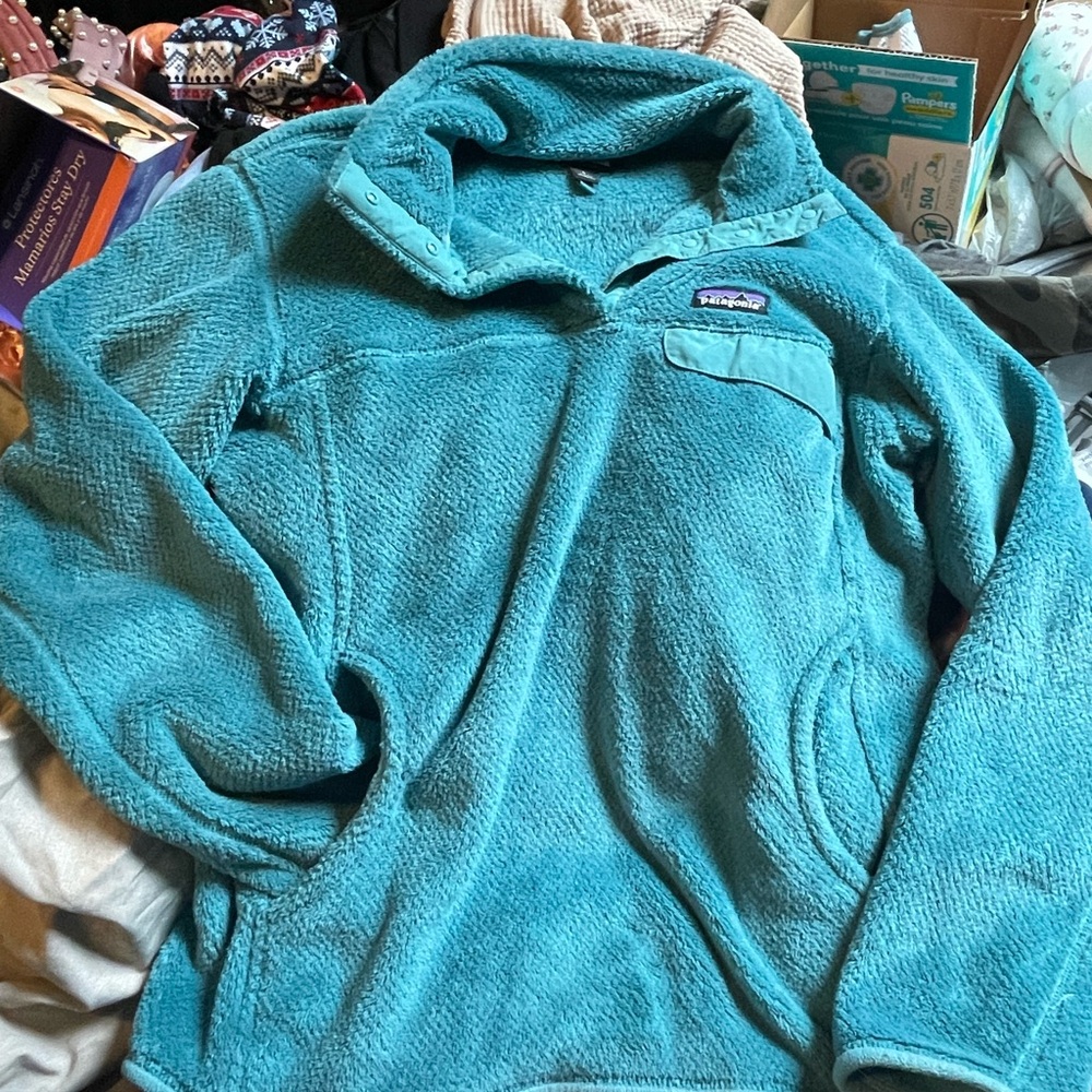 Patagonia Teal Fleece Pullover
